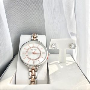 Alexis Bendel Watch and Earrings Set